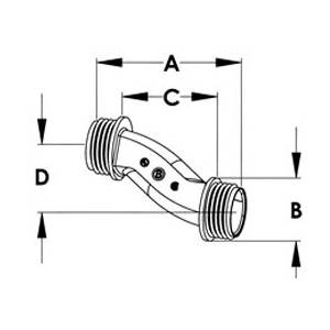 3/4" Bridgeport Fittings 1521-DC Rigid/IMC Nipple