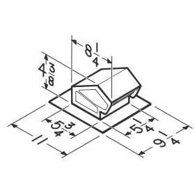 Broan-NuTone LLC 636 NuTone® Bath and Ventilation Fan Roof Cap
