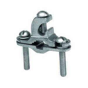 1/2 to 1" IPS, 3/8 to 1" Rod, Hubbell Incorporated C11K16D Mechanical Grounding Connector, 10 to 2 AWG,