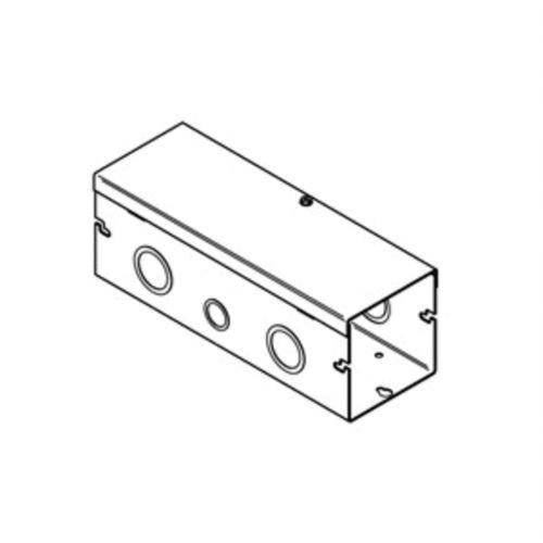 B-Line 6624 HSNK NEMA 1 Quick-Connect Through Hole Wiring Trough, 24 in L x 6 in W x 6 in H, Hinged Cover, Steel