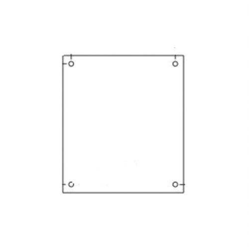 B-Line AW2020P Flat Square Panel, 17 in W x 17 in H, Steel, White