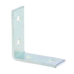 EATON B-Line B104SS4 90 deg Corner Angle, 4 Holes, 4-1/8 in L x 3-1/2 in W x 7/32 in THK, 304 Stainless Steel