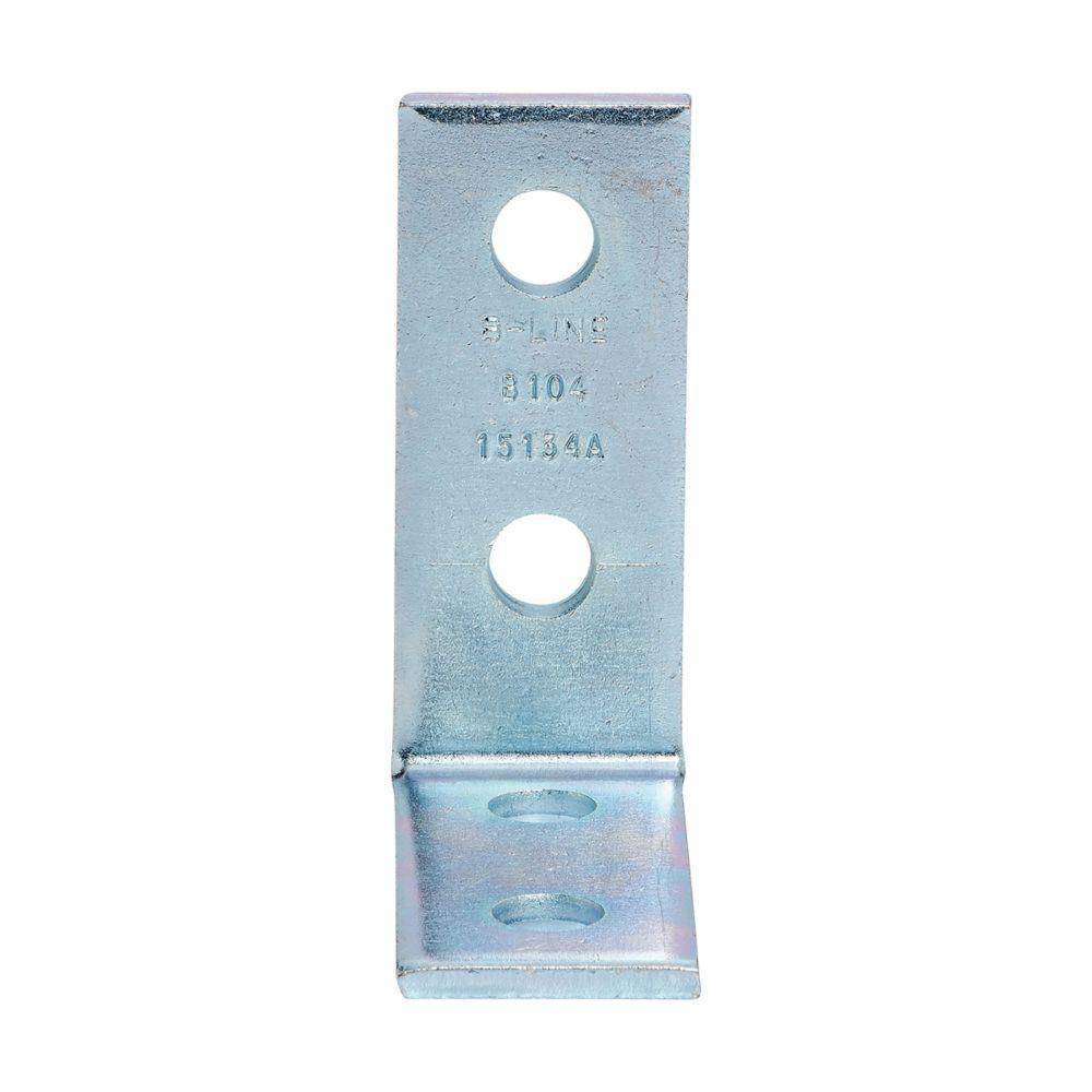 EATON B-Line B104SS4 90 deg Corner Angle, 4 Holes, 4-1/8 in L x 3-1/2 in W x 7/32 in THK, 304 Stainless Steel