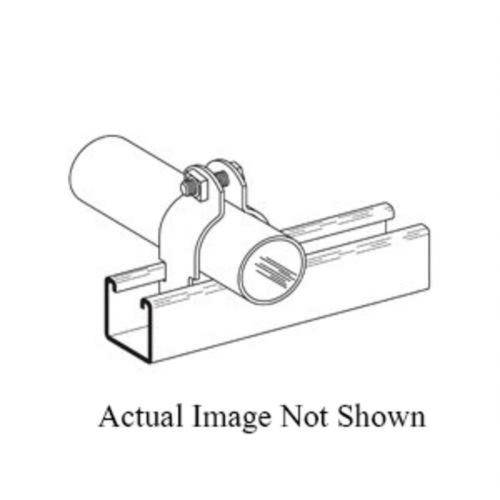 B-Line B2009PASS4 B2000 Pre-Assembled Conduit/Pipe Clamp, 3/4 in Conduit, 600 lb Load, 1 in OD, 304 Stainless Steel