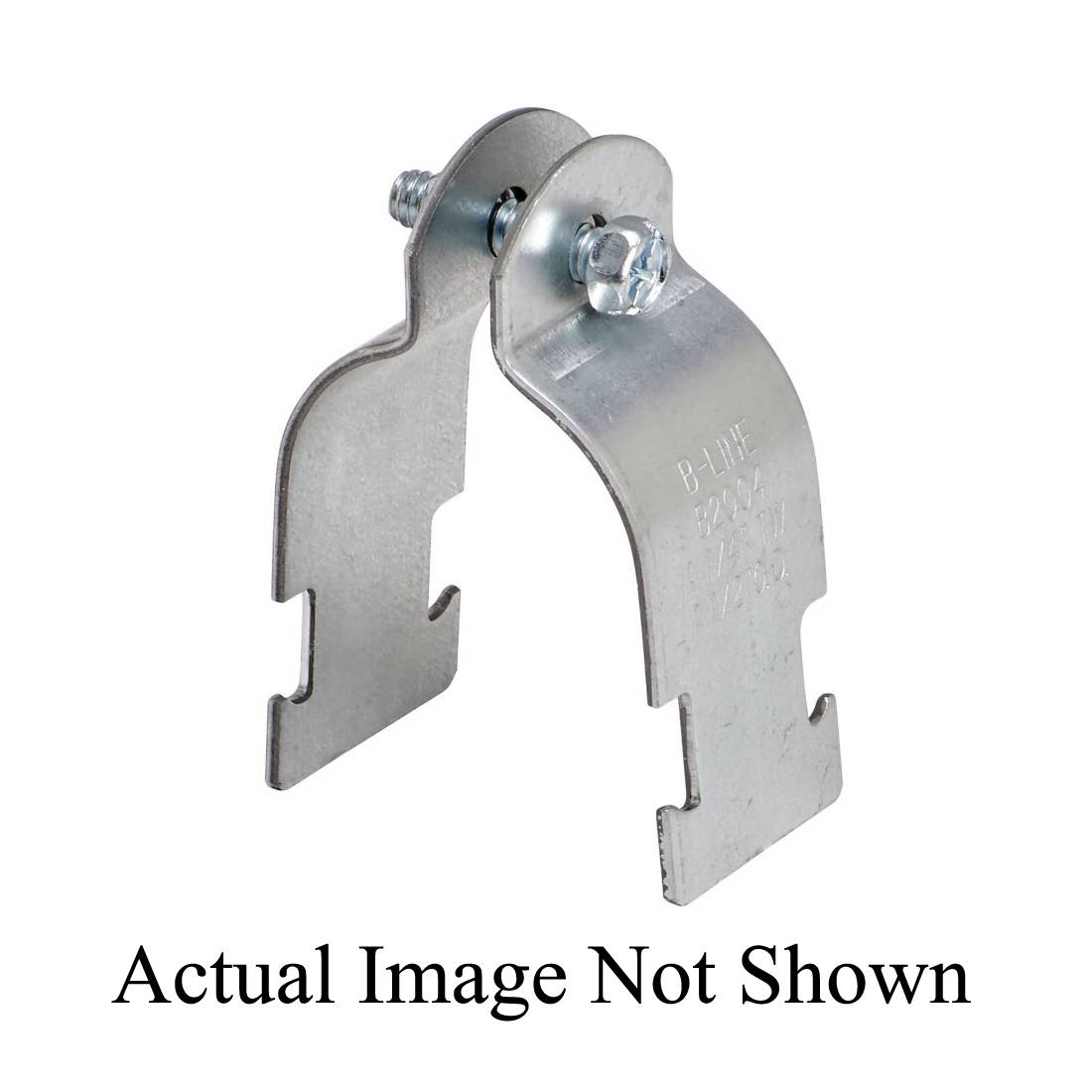 EATON B-Line B2009AL 2-Piece Conduit/Pipe Clamp, 3/4 in Conduit, 400 lb Load, Aluminum