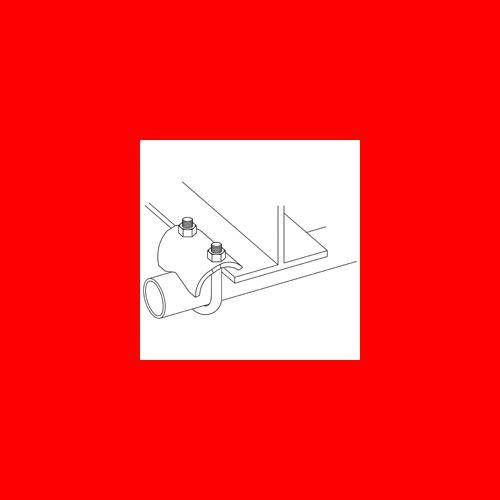 B-Line Bolted Framing® B422-1/2SS4 Channel, 1/2 in Conduit, 250 lb Load, 304 Stainless Steel