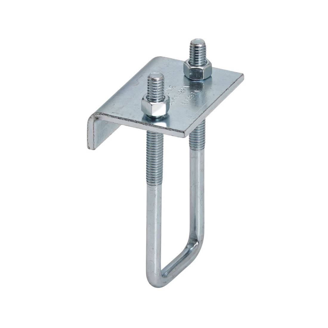 B-Line B441-22ZN Beam Clamp, 13/16 to 1-5/8 in Channel, 3/4 in THK Flange, 1200 lb Load, Low Carbon Steel