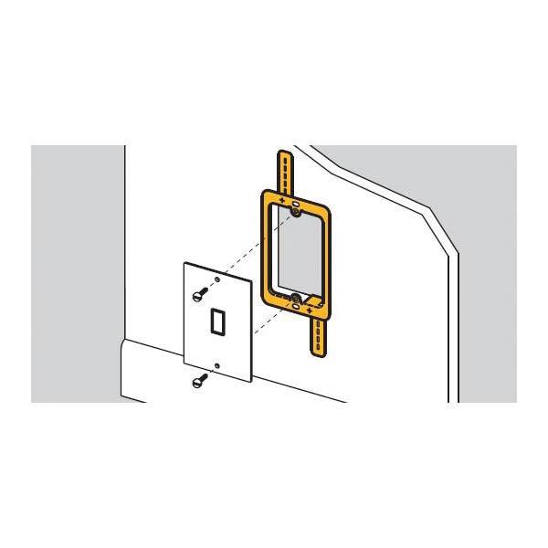 B-Line BB10L Cover Plate Mounting Bracket, Steel, For Use With Low Voltage Outlet