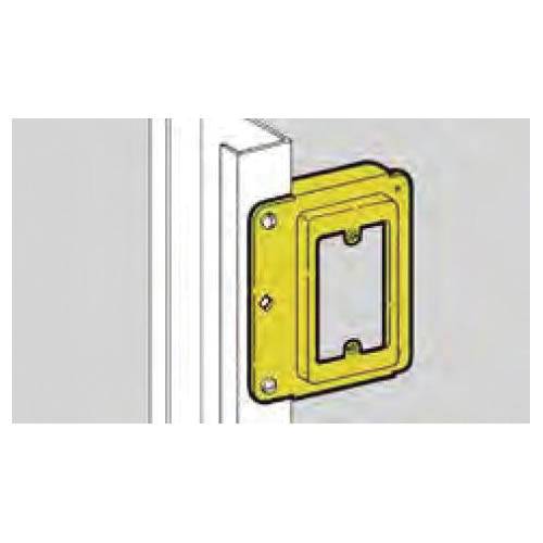 B-Line BB15 1-Gang 1-Piece Cover Plate Mounting Bracket, For Use With Low Voltage Outlet, Channel/Stud Mount, Steel