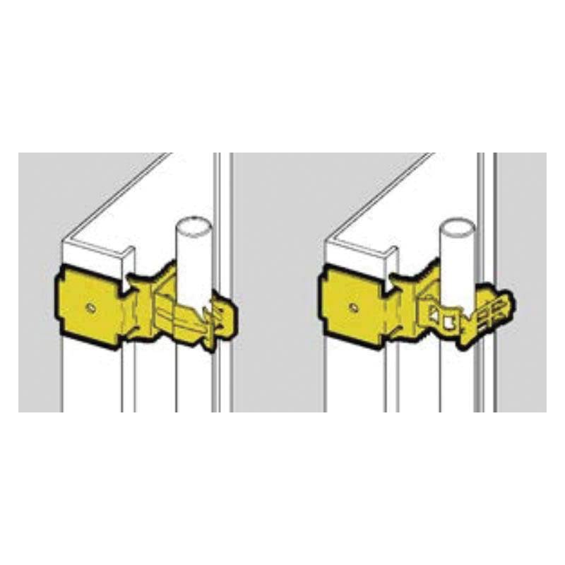 EATON B-Line Guide-Rite™ BG-8-12-B5 Conduit to Beam Fastener, For Use With 1/2 in EMT, 3/4 in Rigid Conduit, Static Load Capacity 25 lb, Cold Rolled High Carbon Steel
