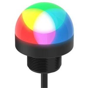 10 to 30 VDC, 220 mA, Banner Engineering Corp. BFK50L2RGB7 (802144) Programmable Indicator, 7-Color