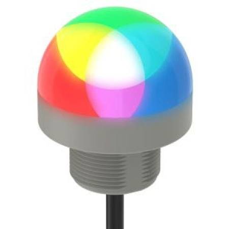 10 to 30 VDC, 220 mA, Banner Engineering Corp. BFK50L2FRGB7QP (802156) Programmable Indicator, 7-Color