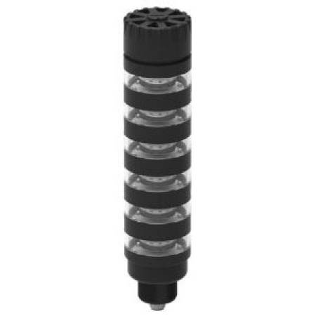 18 to 30 VDC, 100 mA, Banner Engineering Corp. BFTL50BL6AKQ (804973) Programmable Tower Light, 6-Segment