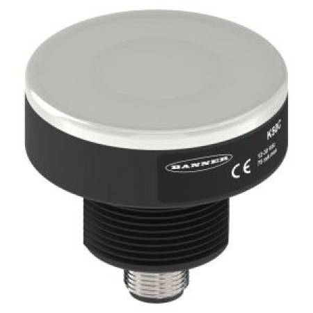 10 to 30 VDC, 220 mA, Banner Engineering Corp. BFK50CL2RGB7Q (805996) Programmable Indicator, 7-Color