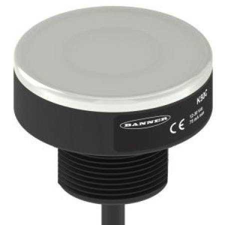 10 to 30 VDC, 220 mA, Banner Engineering Corp. BFK50CL2RGB7 (807254) Programmable Indicator, 7-Color