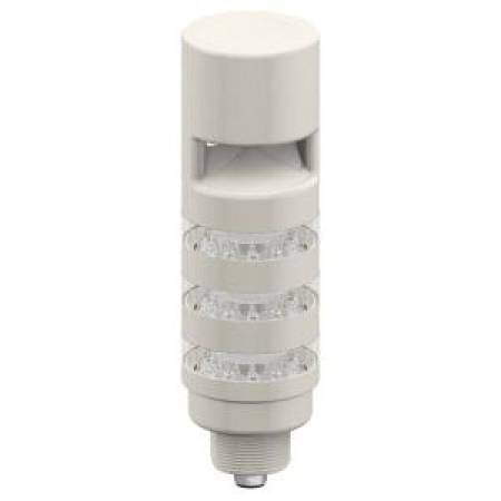 18 to 30 VDC, 100 mA, Banner Engineering Corp. BFTL50C3AOSIKCQ (808421) Programmable Tower Light, 3-Segment