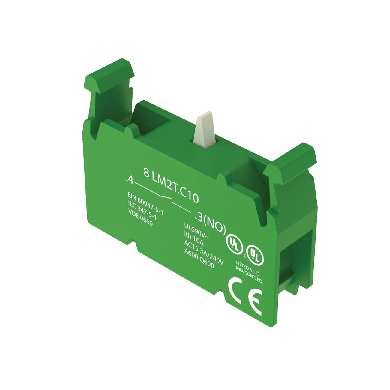 Banner Engineering 8-LM2T-C10 Contact Block, NO Contact