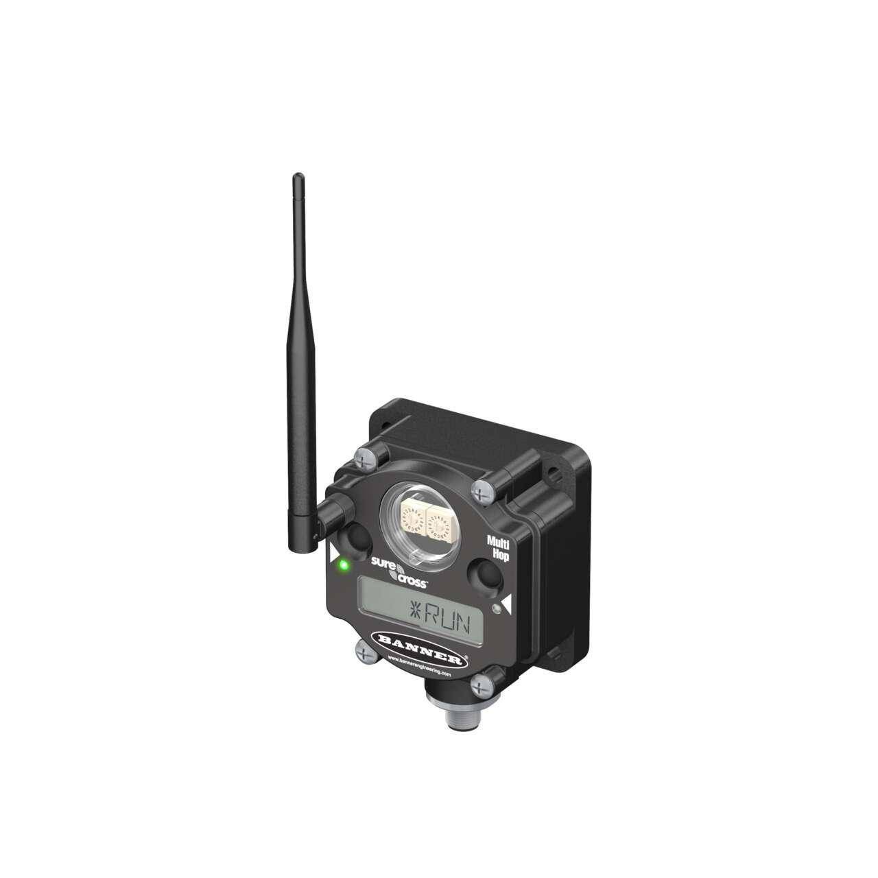 Banner Engineering DX80DR9M-H Data Radio, 900 MHz, 10 to 30 VDC, 3.6 to 5.5 VDC Power Output