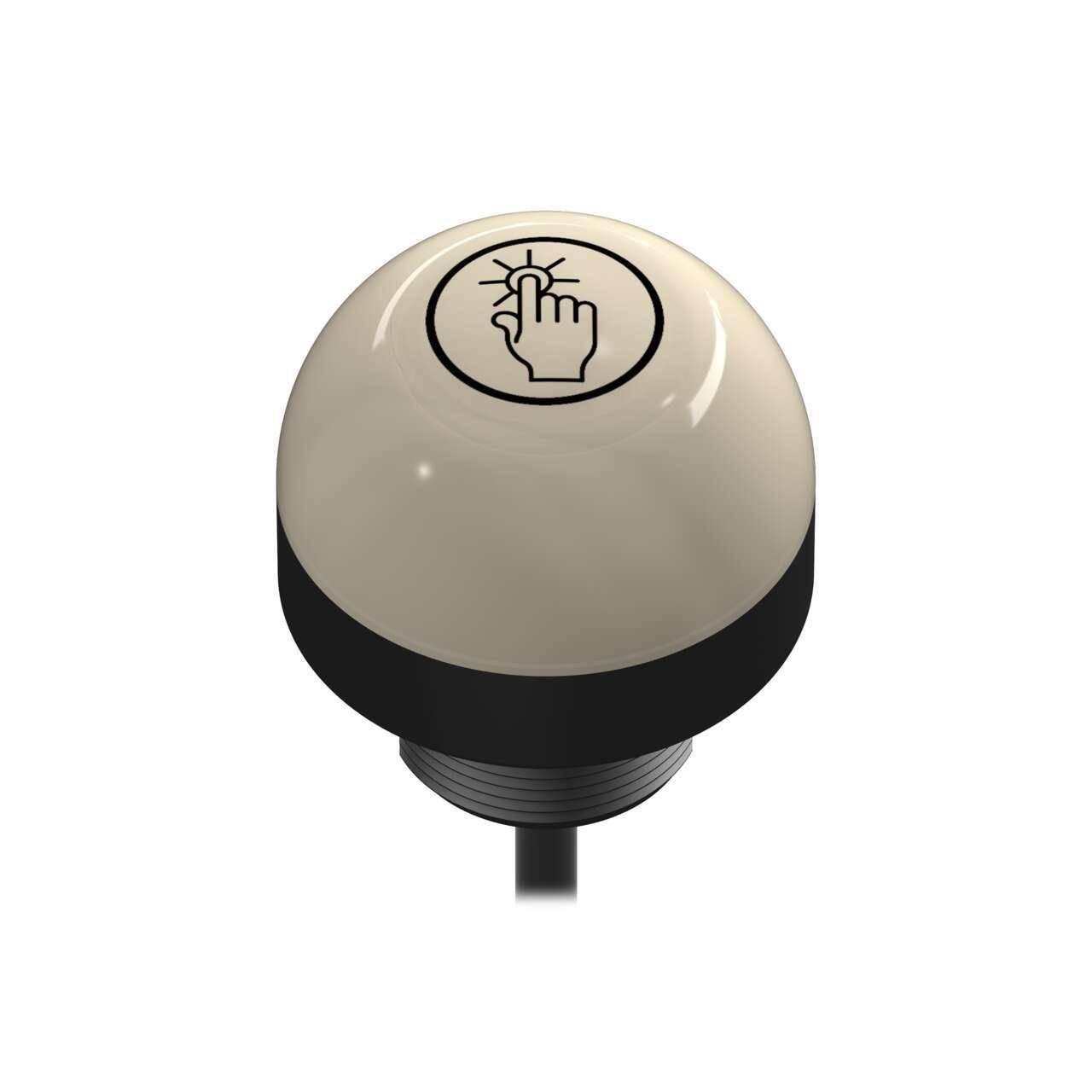 Banner Engineering K50APTYREQP K50 Touch Button, 12 to 30 VDC, 50 ms Response, M12 Connection, Polycarbonate