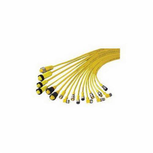Banner Engineering MQVR3S-506 Micro Style Shielded Quick Disconnect Cable, 250 VAC/VDC, (5) 22 AWG Conductor, 2 m L