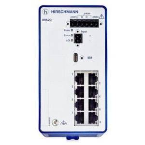 12 to 24 VDC, 6 W, Hirschmann 942170002 Compact Switch, 8-Port, Managed