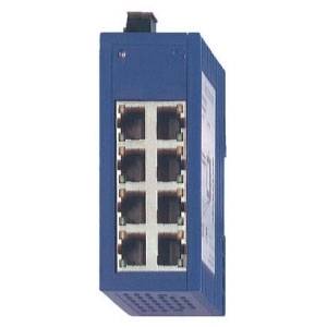 Hirschmann™ 943 376-001 Auto-Crossing Auto-Polarity Unmanaged Entry-Level Rail Switch, (8) 10/100BASE-TX/RJ-45 Port, Fast Ethernet Protocol