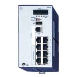 Hirschmann™ 943 434-021 8-Port Managed Compact Open Rail Switch, RJ11 Socket-V.24/USB Interface, 10/100BASE-TX/RJ-45/10/100BASE-TX/RJ-45-Uplink/(6) Standard 10/100BASE TX/RJ-45 Port, Fast Ethernet Protocol