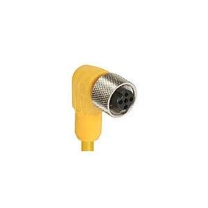250 V 4A 22 AWG, NEMA 6P/IP67, Belden Inc. (Lumberg Automation) RKWT-4-3-632/5 Actuator/Sensor Cordset, Thermoplastic Polyurethane Housing, Female 90D, Yellow