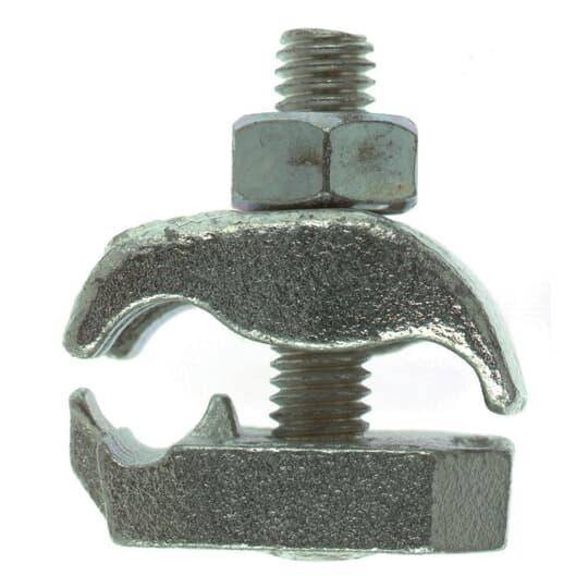 Blackburn® E-Z Ground® 10103-TB 1-Conductor Non-Insulated Grounding Clamp, 3/8-16 Rod, 4 to 4/0 AWG Conductor, Malleable Iron