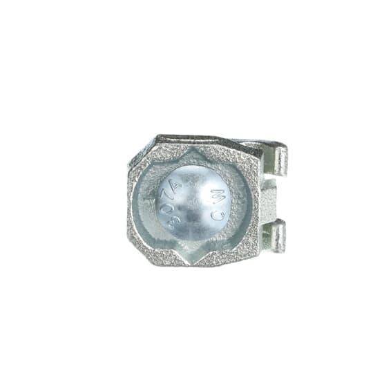 Blackburn® E-Z Ground® 10103-TB 1-Conductor Non-Insulated Grounding Clamp, 3/8-16 Rod, 4 to 4/0 AWG Conductor, Malleable Iron