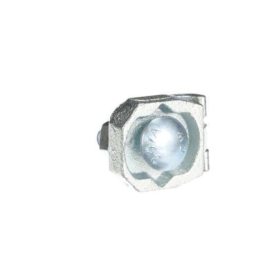 Blackburn® E-Z Ground® 10103-TB 1-Conductor Non-Insulated Grounding Clamp, 3/8-16 Rod, 4 to 4/0 AWG Conductor, Malleable Iron