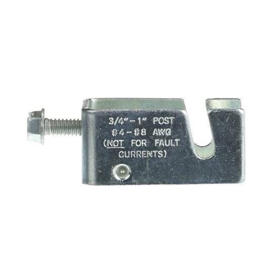 Blackburn® E-Z Ground® 3900 Non-Insulated Signal Reference Grid Grounding Clamp, 8 to 4 AWG Conductor, Steel