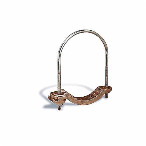 Blackburn® E-Z Ground® 3905BU Non-Insulated Water Pipe Grounding Clamp, 4 to 4/0 AWG Conductor, Bronze