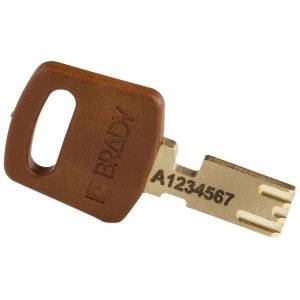 Brady Worldwide, Inc. NYL-BRN-38ST-KD Safekey Lockout Padlock