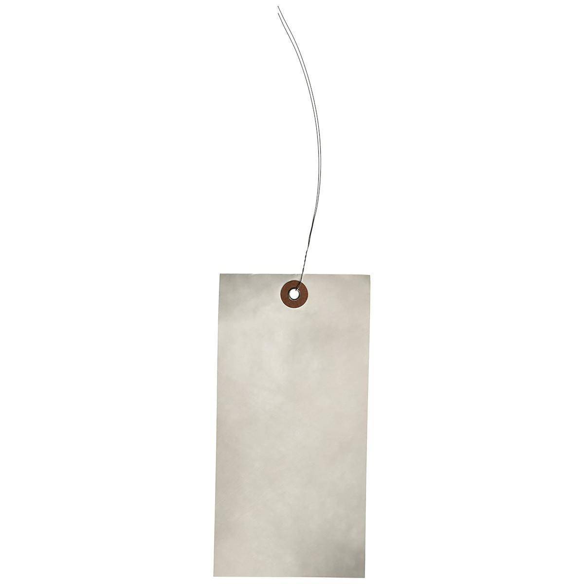 Brady® 101967 Write-On Blank Tag, 3-1/8 in H x 6-1/4 in W, Tyvek®, White, Rectangular Shape