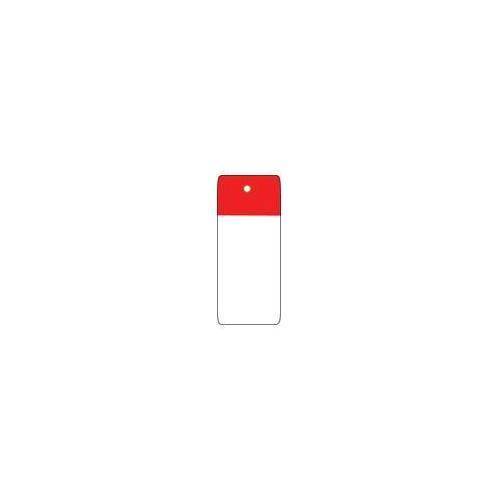 Brady® 101981 Self-Laminating Write-On Blank Tag, 5 in H x 1-1/2 in W, Polyester, Red, Rectangular Shape