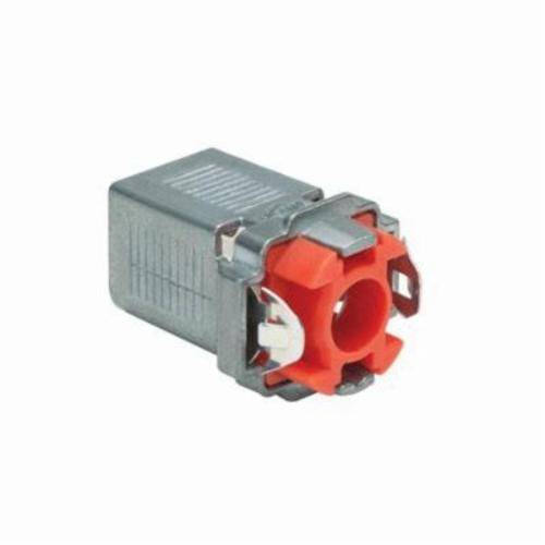 Bridgeport® 38ADS Double Snap Insulated Single Barrel Flexible Cord Connector, 3/8 in Trade, 2/3 Conductors, 0.4 to 0.63 in Cable Openings, Die Cast Zinc
