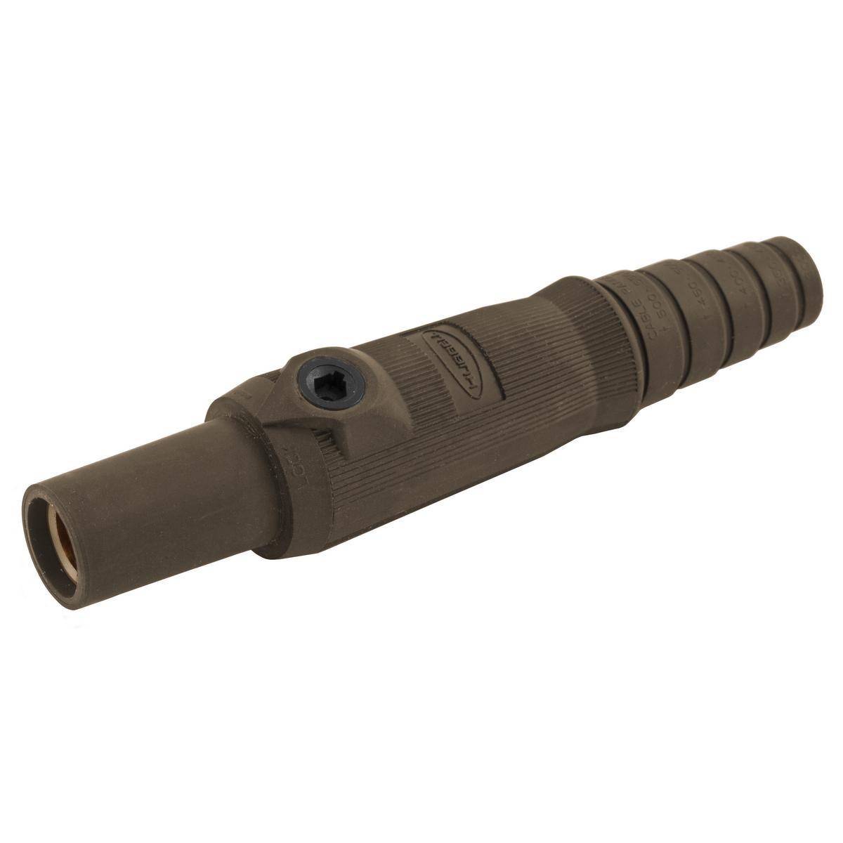 Wiring Device-Kellems HBL15FBN 15 Series Female Insulated In-Line Plug With SC/PPC Cord, 600 VAC/250 VDC, 150 A, 8 to 2 AWG Wire, Setscrew Connection