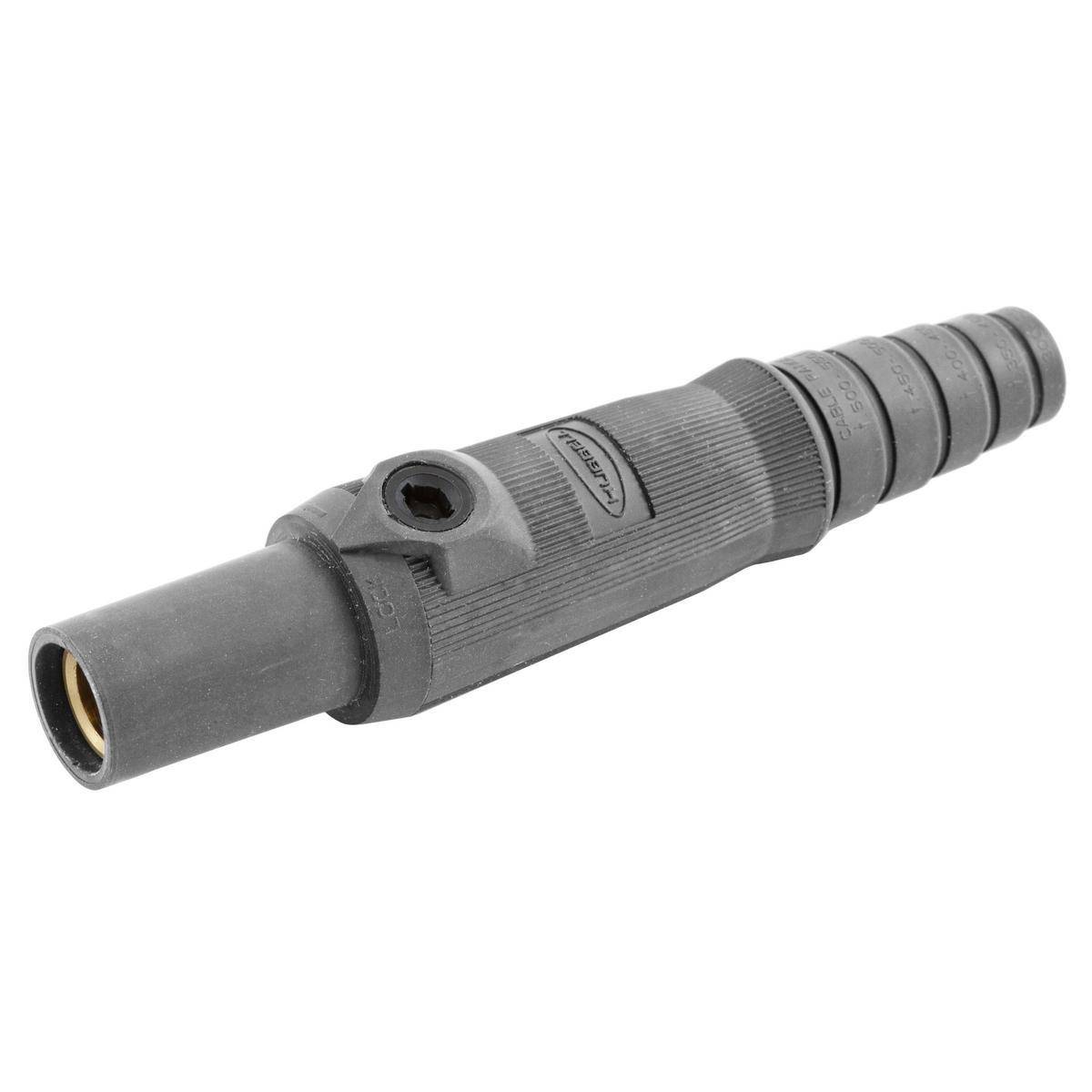 Bryant Electric HBL15FGY 15 Series Cam Type Inline Insulated Non-Metallic Single Pole Plug, 600 VAC/VDC, 250 VDC, 150 A, 8 to 2 AWG Wire, Female/Set Screw Connection, NEMA 3R/4X/12 NEMA Rating
