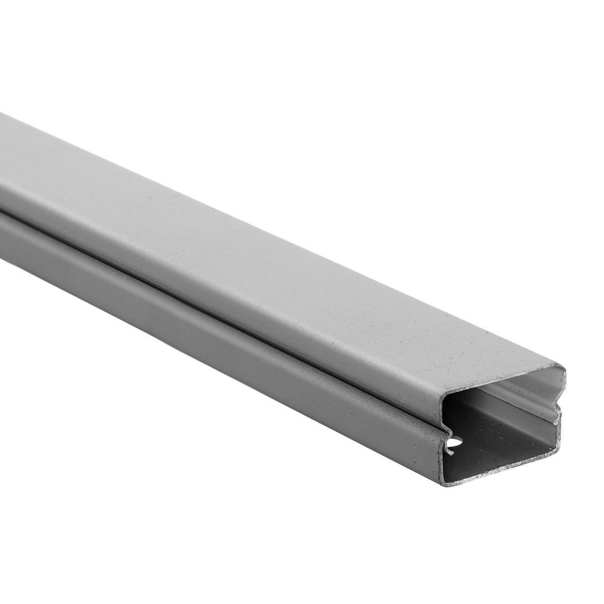 Bryant Electric Wiring Device-Kellems HBL2000BCGY Standard Metal Raceway, 60 in L x 1.31 in W x 0.83 in H, Steel, Gray