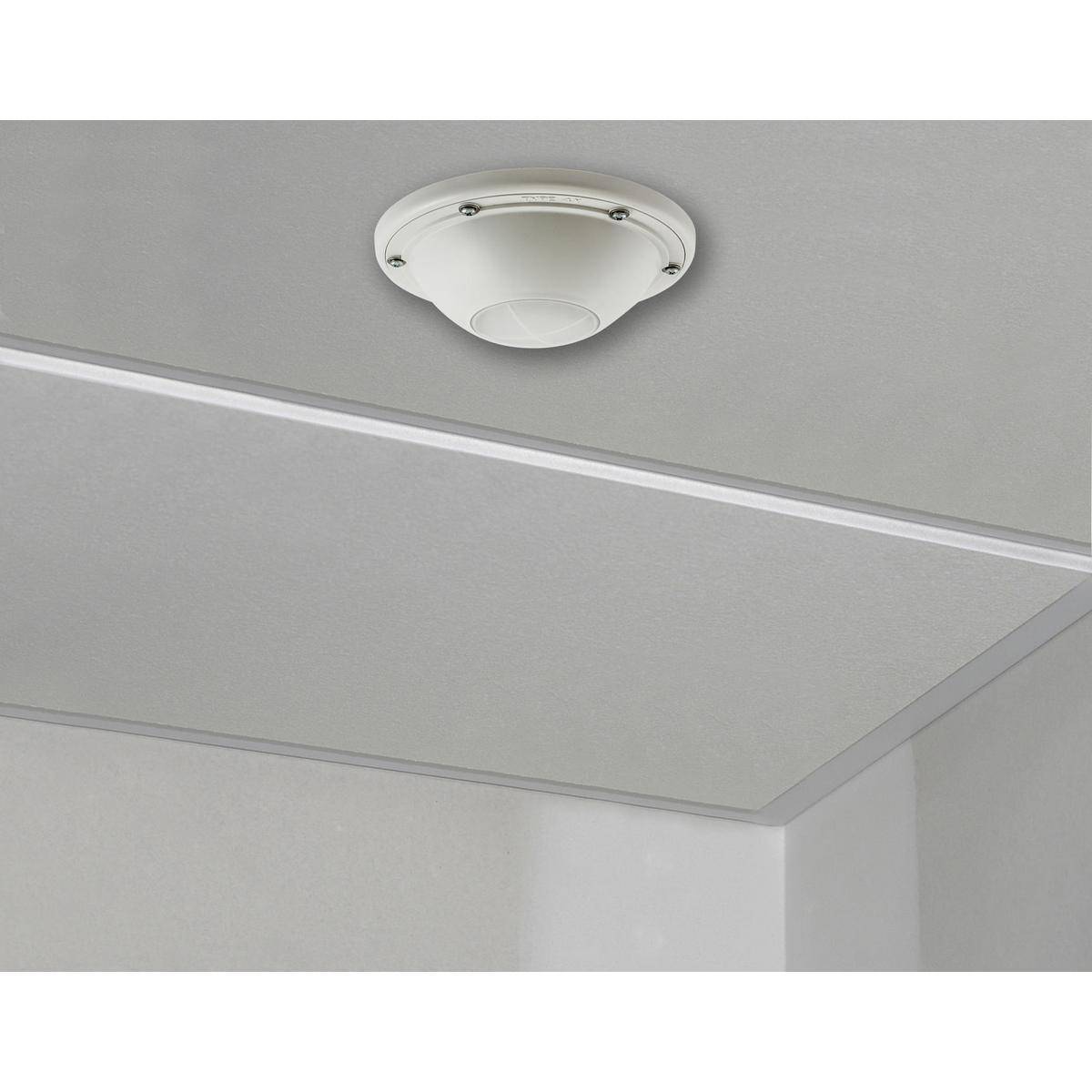 Wiring Device-Kellems H-MOSS® ACIPE Protective Enclosure, For Use With Passive Infrared Ceiling Mount Sensor, 6000 Cycles Minimum Operating, 32 to 104 deg F, Wire Leads Connectors, Threaded Mount, NEMA 4X Enclosure, White