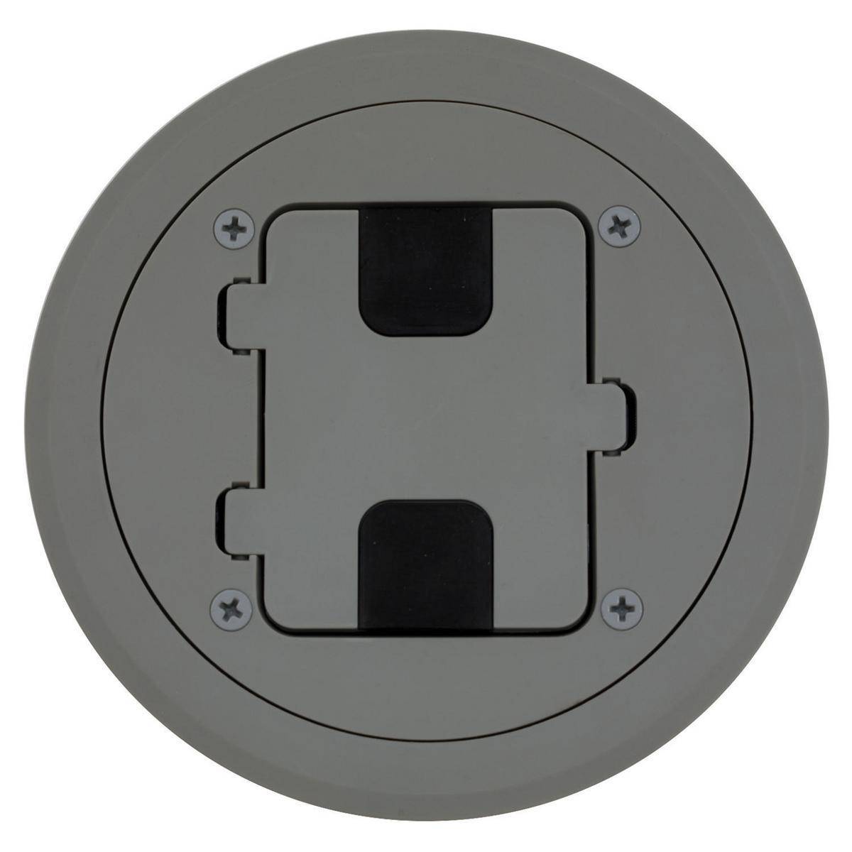 Bryant Electric Wiring Device-Kellems RF406GY Non-Metallic Standard Floor and Wall Box, Thermoplastic, 2 Knockouts