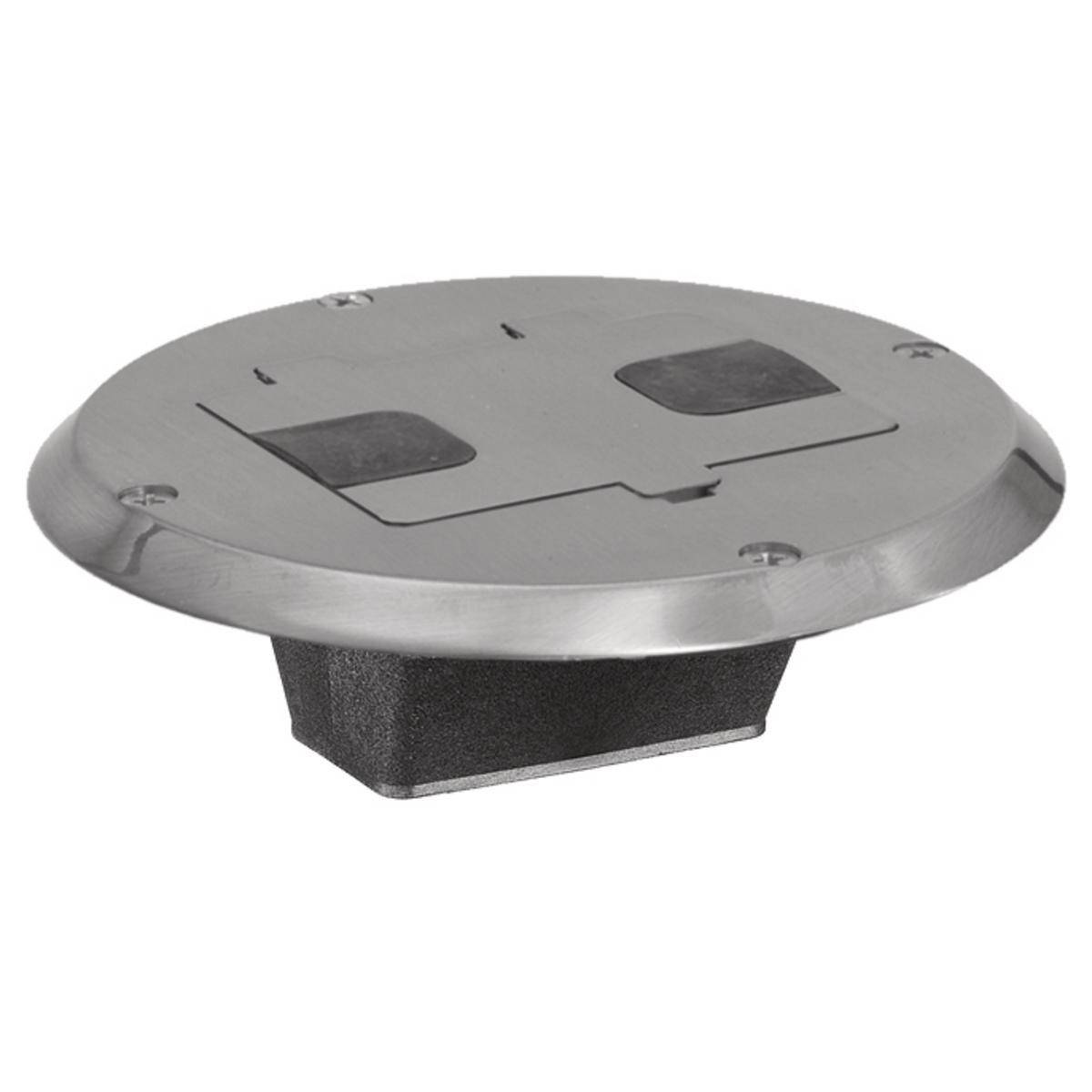 PREMISE WIRING tradeSELECT® RF506SS Replacement Standard Floor and Wallbox With Flange, Door, Stamped Steel, 28 cu-in Capacity