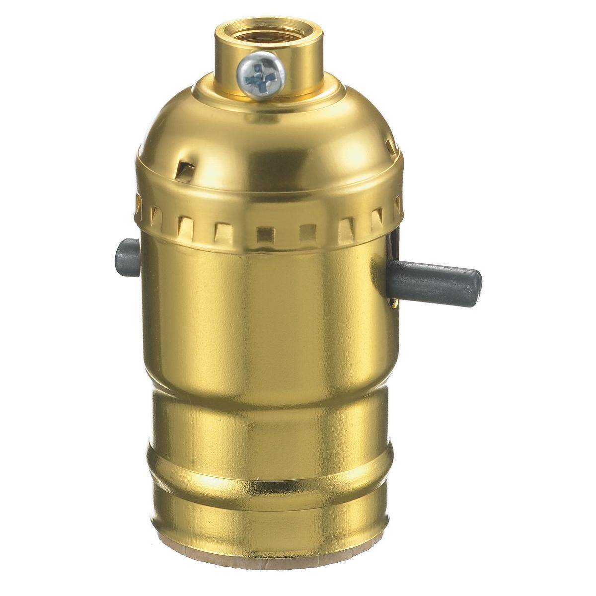 Wiring Device-Kellems RL105 Push Through Incandescent Lamp Socket, 600 W, 250 VAC, 2.64 A, Medium Lamp Base Incandescent Lamp