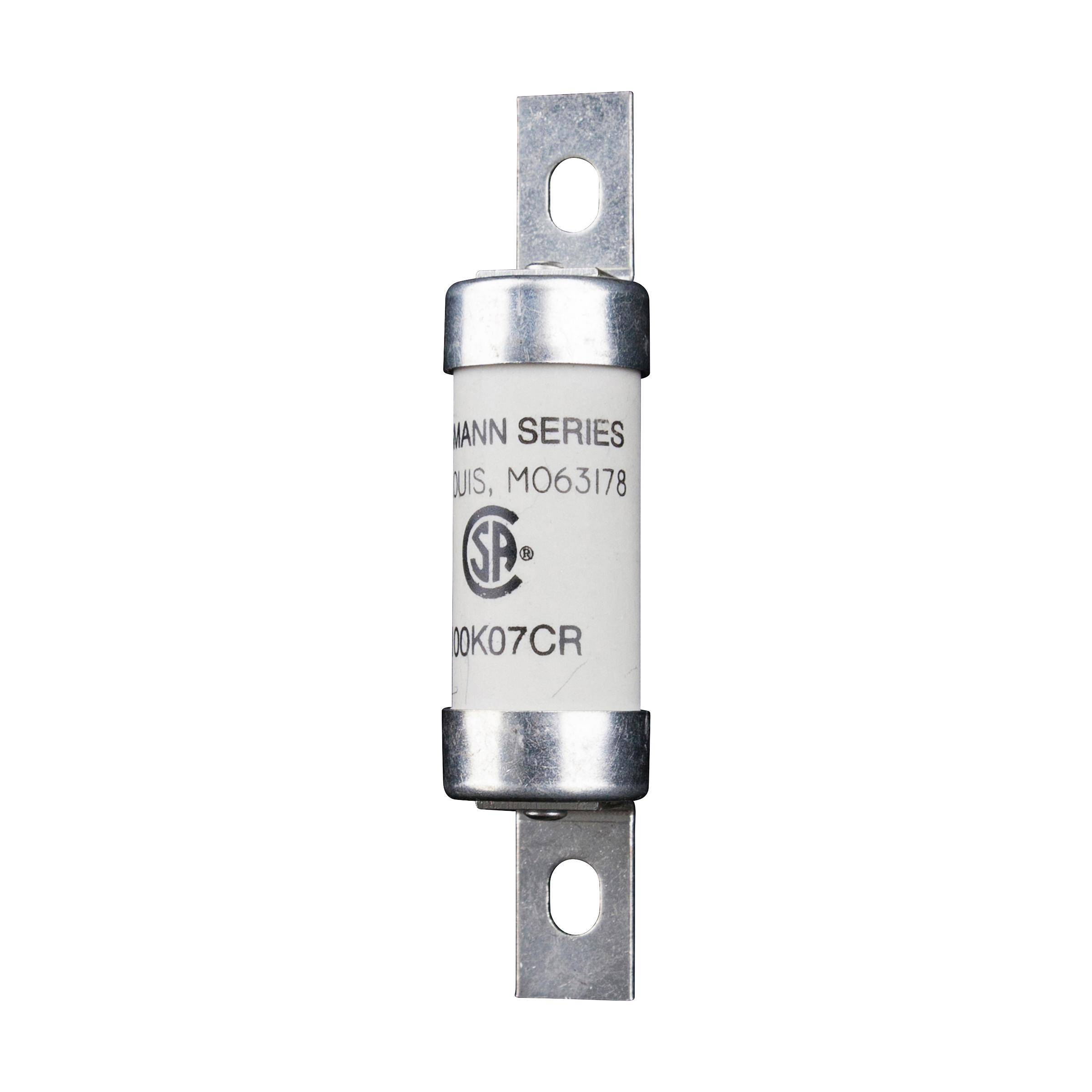 Bussmann 100K07CR HRC Form II Canadian Current Limiting Fuse, 100 A, 600 VAC/250 VDC, 200 kA Interrupt, Cartridge Body