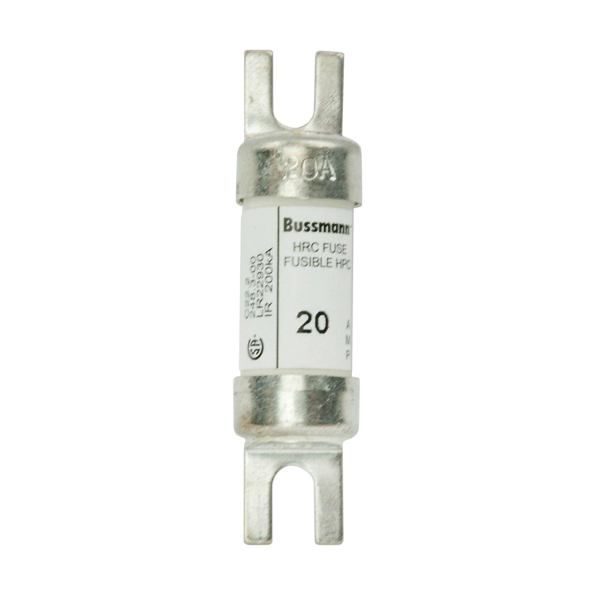 Bussmann 10CIF21 CIF21 HRCI-CA Canadian Industrial Non-Indicating Fuse, 10 A, 600 VAC/250 VDC, 200 kA Interrupt, Cartridge Body