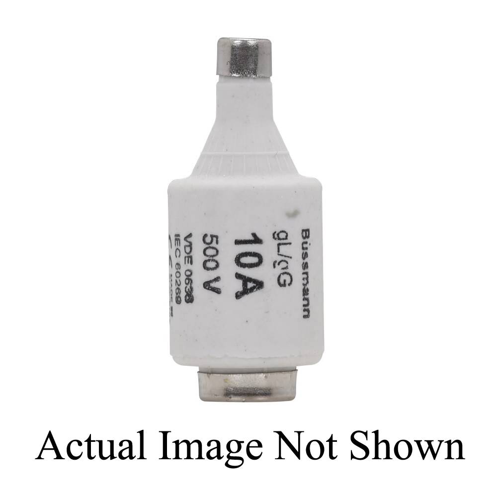 Bussmann 10D27 Type D Low Voltage Time Delay Fuse, 10 A, 500 VAC, 100 kA Interrupt, Class: GL/GG/C, Round Body