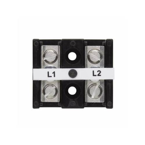 EATON 14002-2A Power Terminal Block, 600 V, 115 A, 14 to 2 AWG Cu, 8 AWG Al Wire