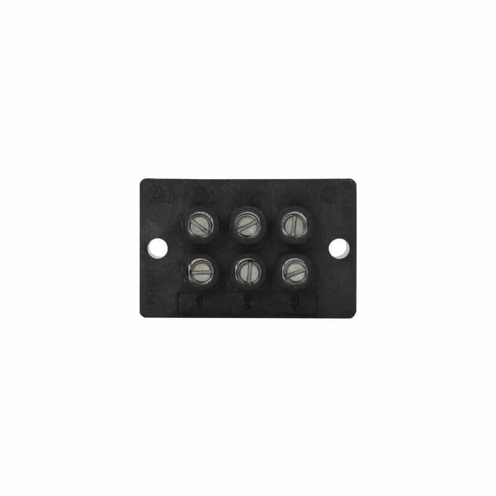 Bussmann 14004-5 5-Pole Dead Front Enclosed Power Terminal Block, 600 VAC/VDC, 90 A, 14 to 4 AWG Wire