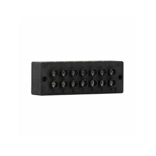 EATON 14004-7 Power Terminal Block, 600 V, 90 A, 14 to 4 AWG Cu, 8 AWG Al Wire